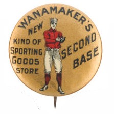 Second Base Wanamaker's Gold Bkg